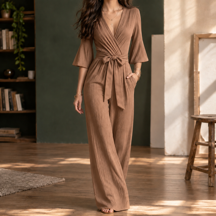 Fernanda Wrap Front Jumpsuit