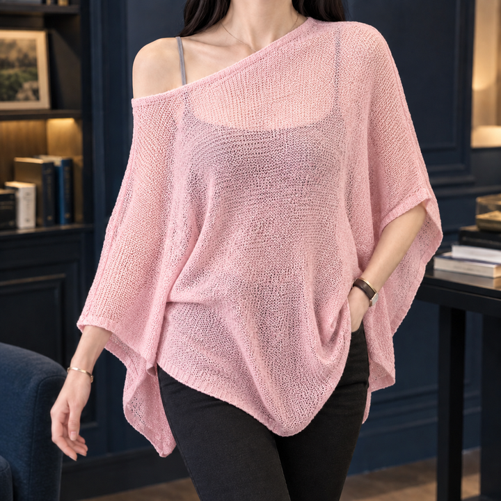 Perpetua Asymmetric Knit Top