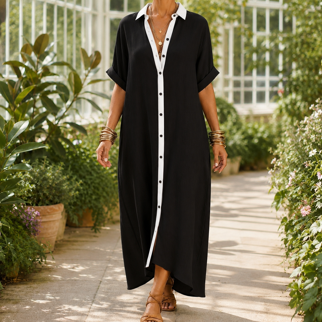 Bianca-Louise Contrast Maxi Dress