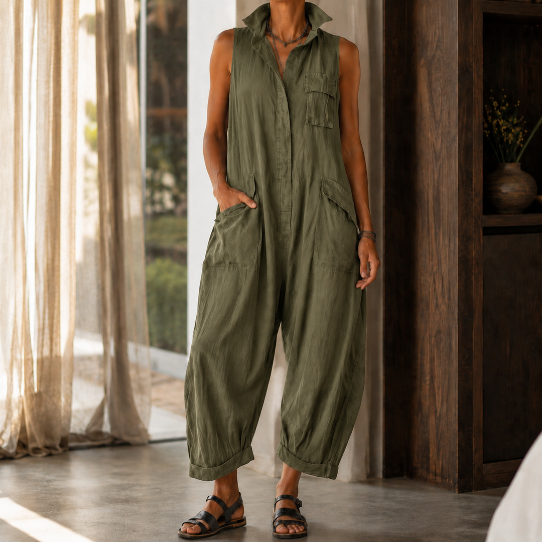 Colette-Rose Wide Leg Jumpsuit
