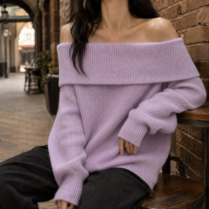 Tiphaine Off-Shoulder Sweater