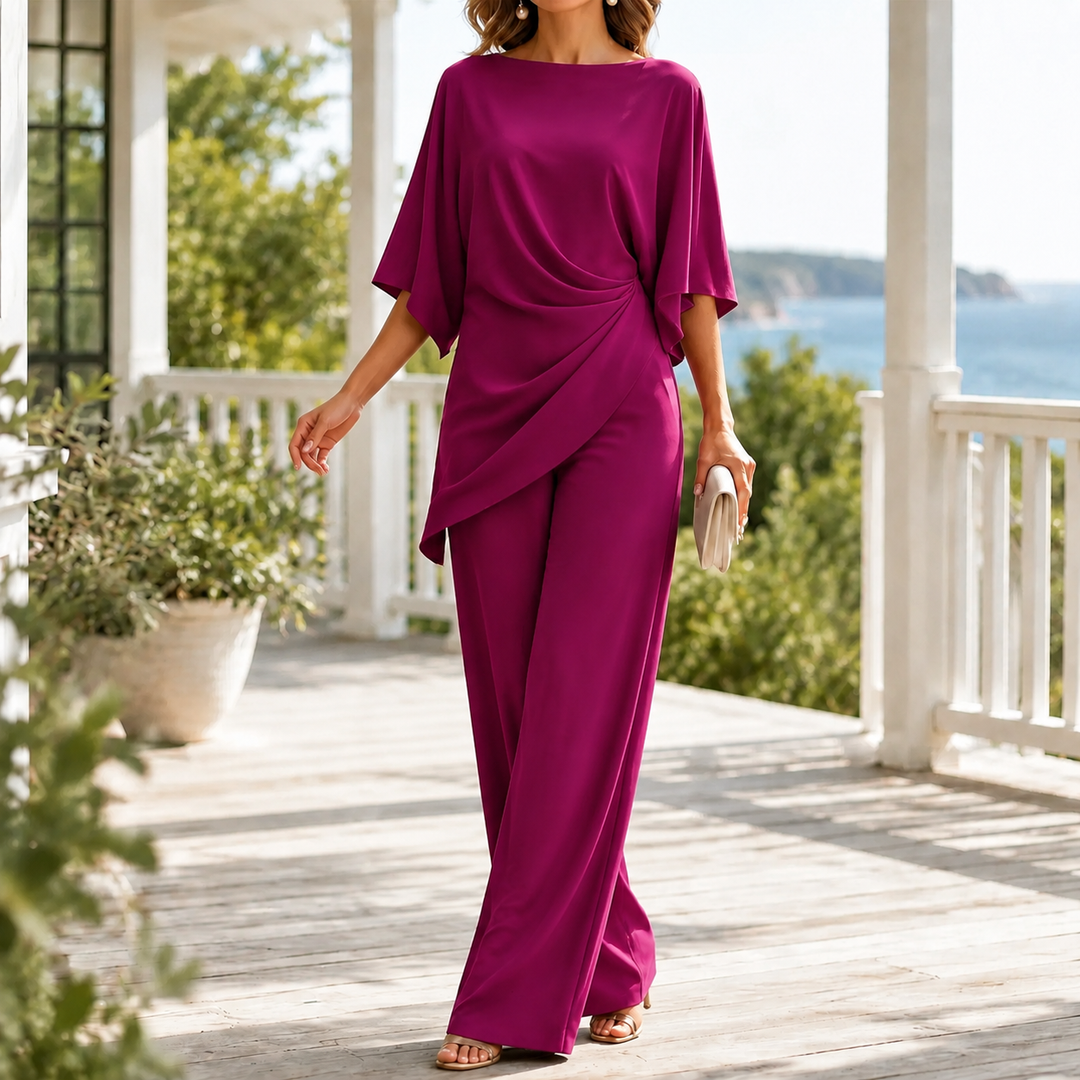 Katia-Sage Draped Set