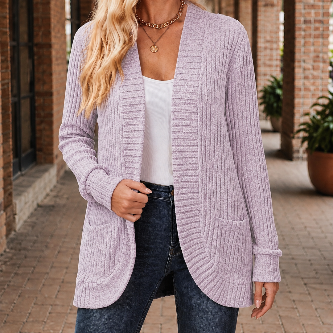 Grace-Kate Ribbed Cardigan