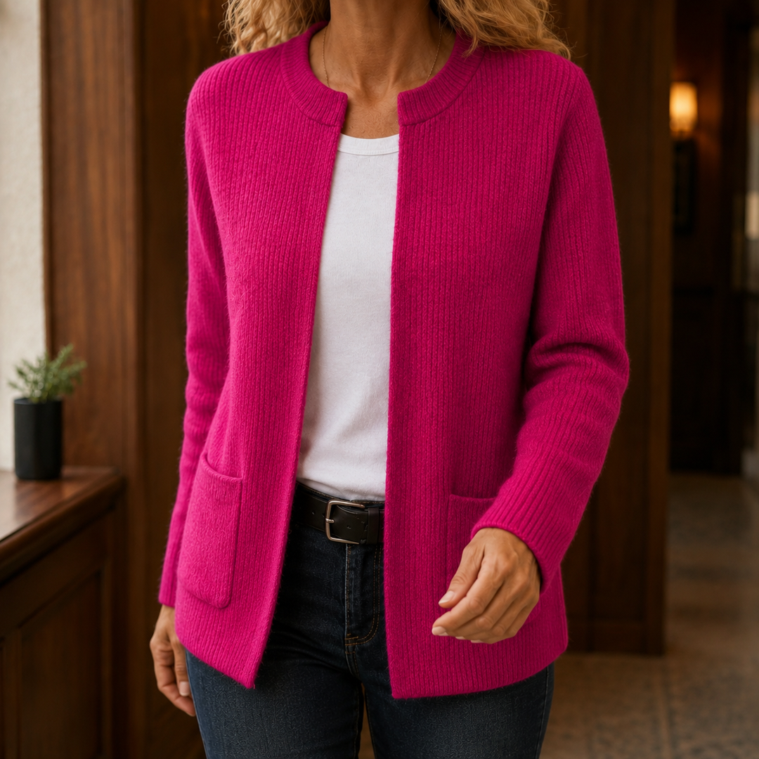 Livia-Grace Ribbed Cardigan