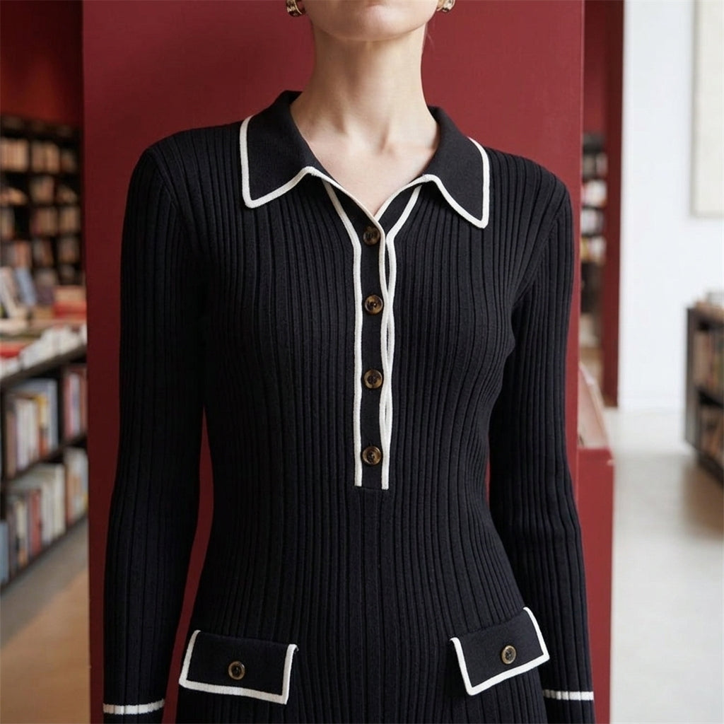 Amelie Ribbed Midi Dress