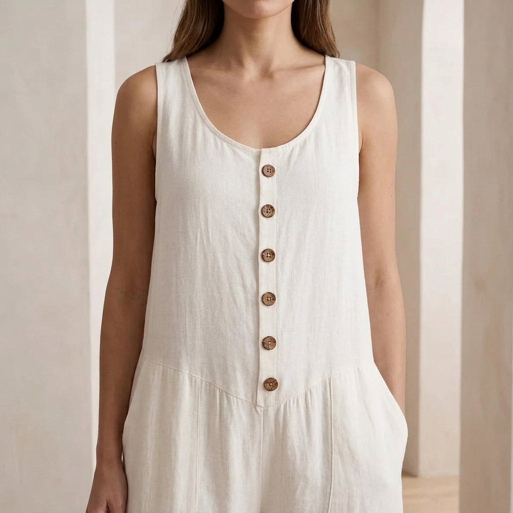 Orla Button Detail Jumpsuit