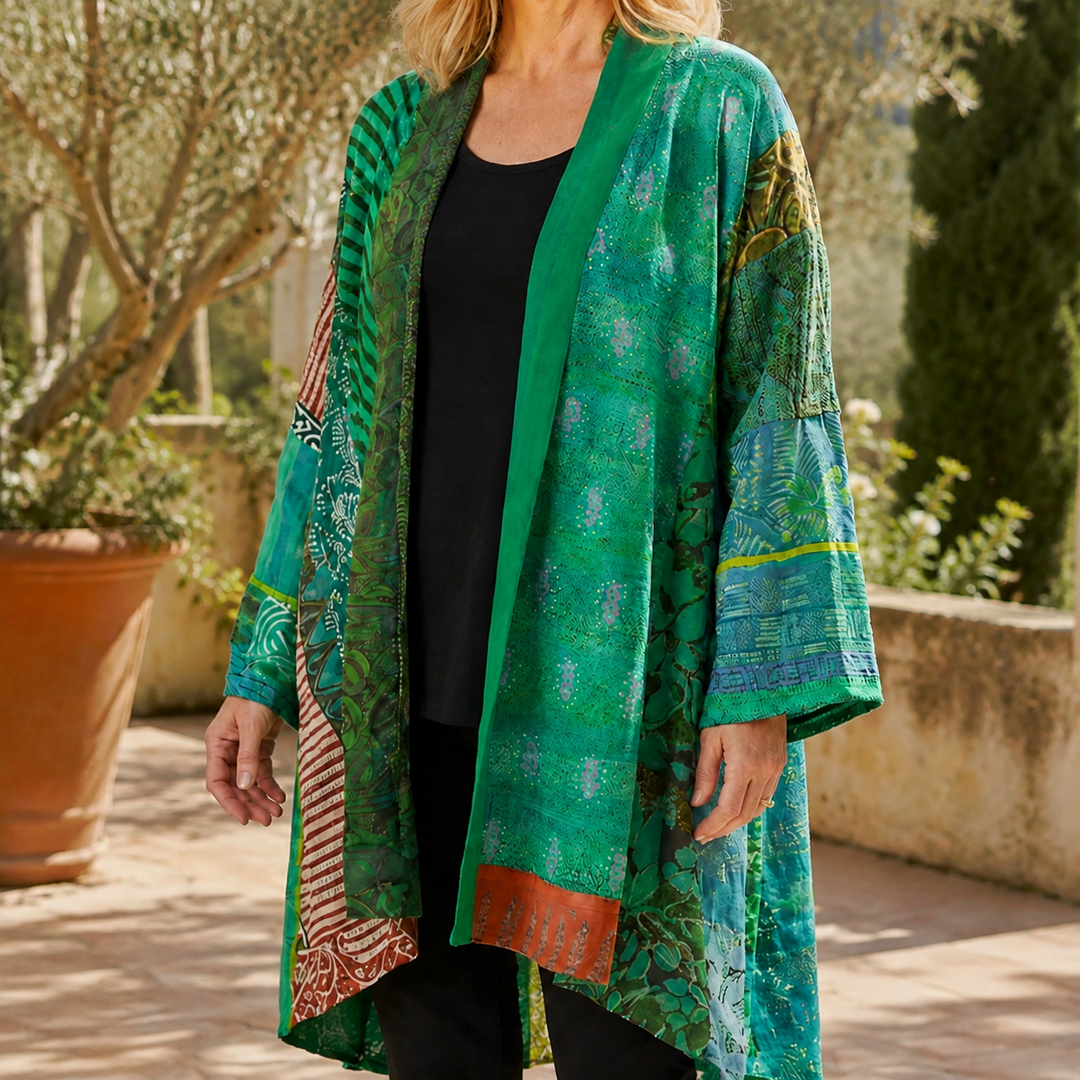 Celine-Sage Patchwork Cardigan