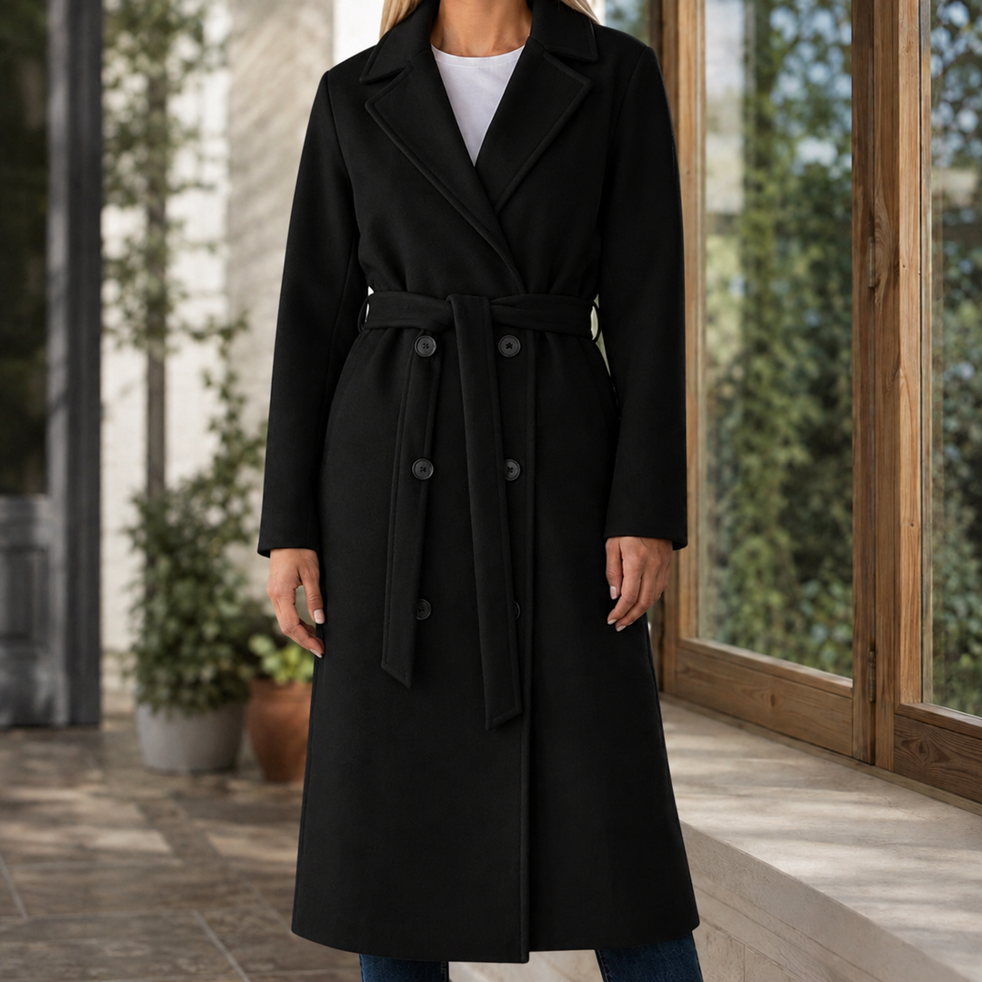 Adele-Grace Belted Overcoat