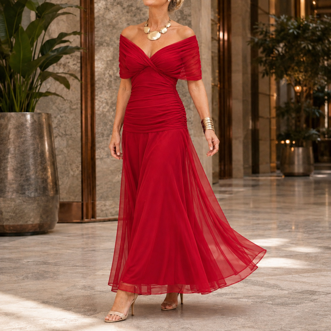 Lydia-Hope Wrap Maxi Dress