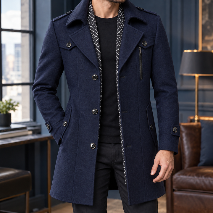 Gaspard Tailored Wool Coat