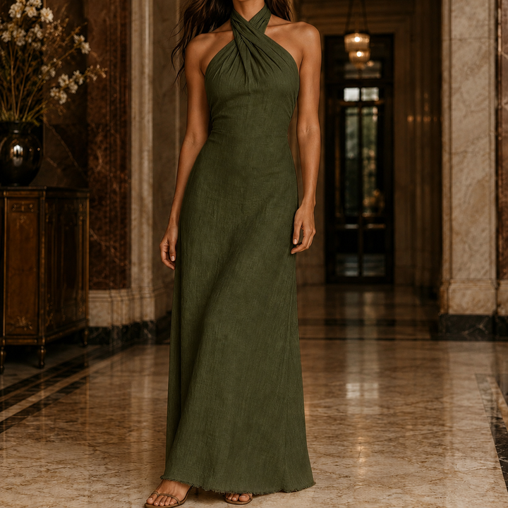 Apolline Halter Maxi Dress