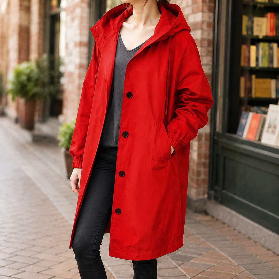 Zelda-Elise Hooded Overcoat