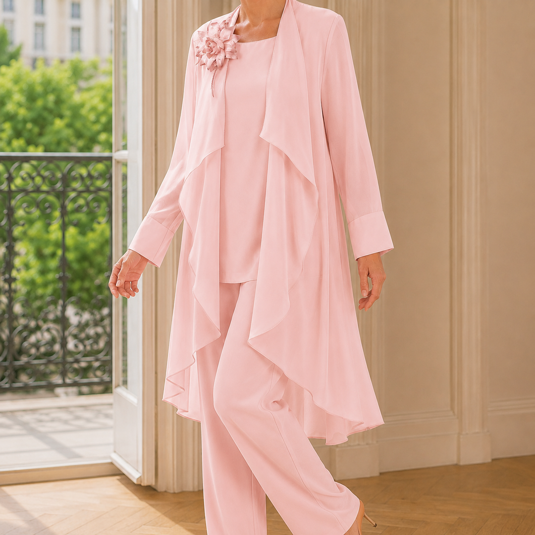 Mina-June Chiffon Pantsuit