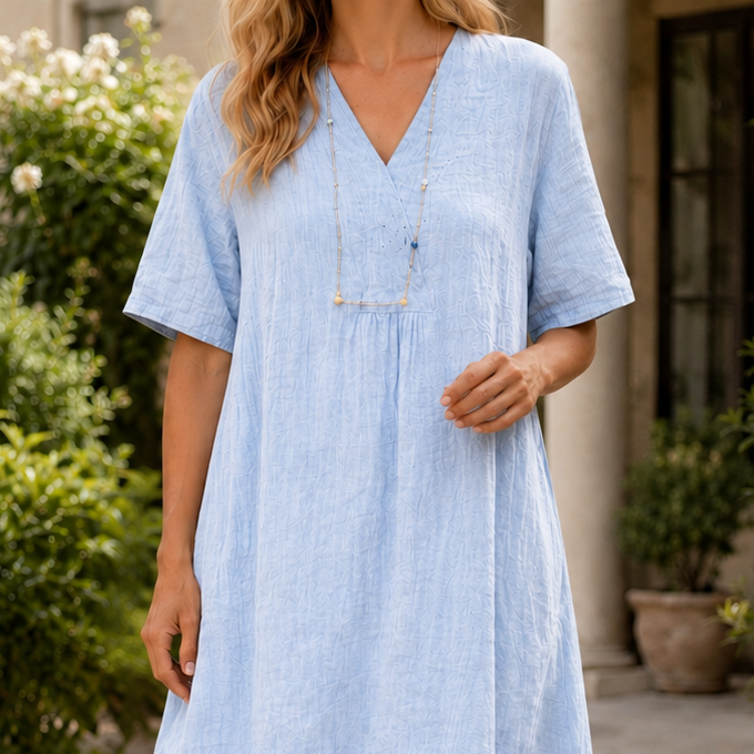 Anouk-Kate Crinkle Midi Dress