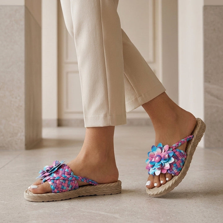 Alfieri Floral Platform Sandals