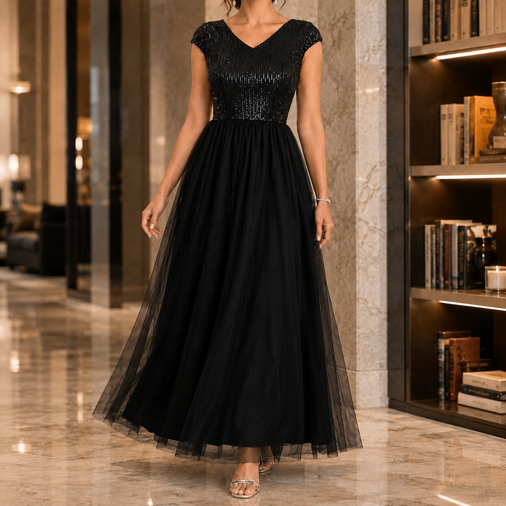 Francesca-Faye Sequin Maxi Dress