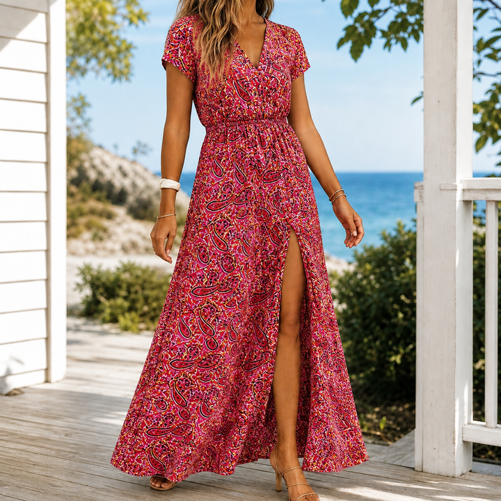 Alba-June Wrap Maxi Dress