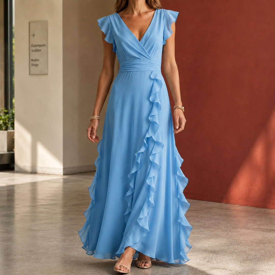 Anais-June Ruffle Maxi Dress