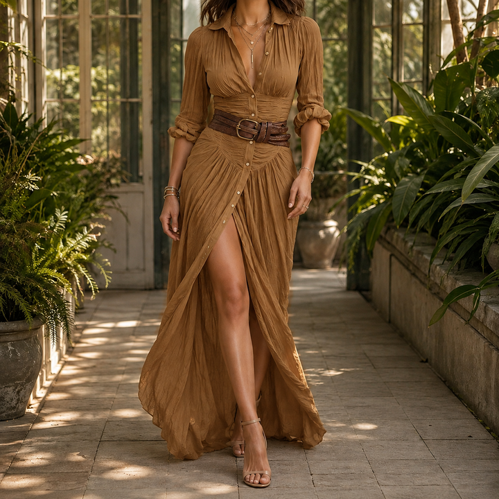 Jacinta Ruched Maxi Dress