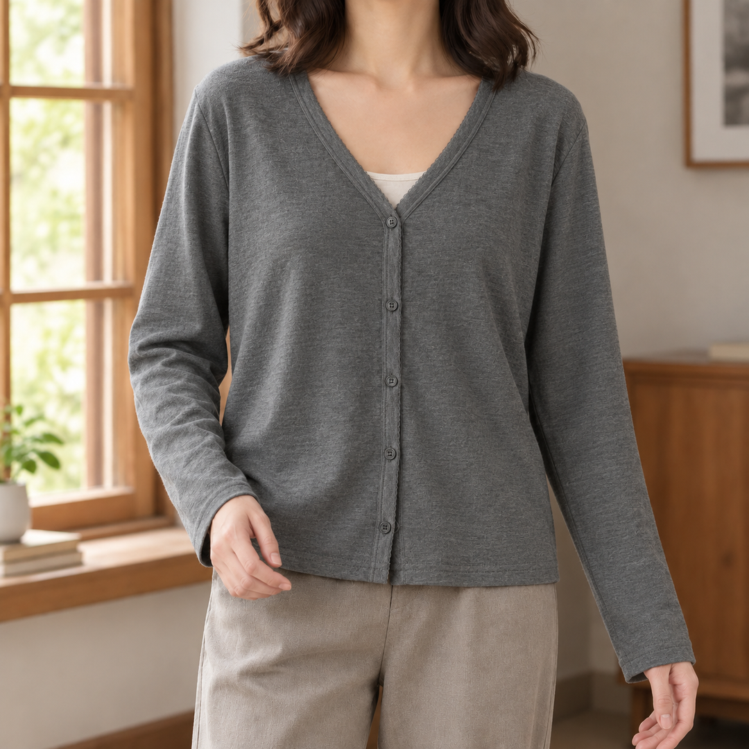 Hyacinth Button Front Cardigan