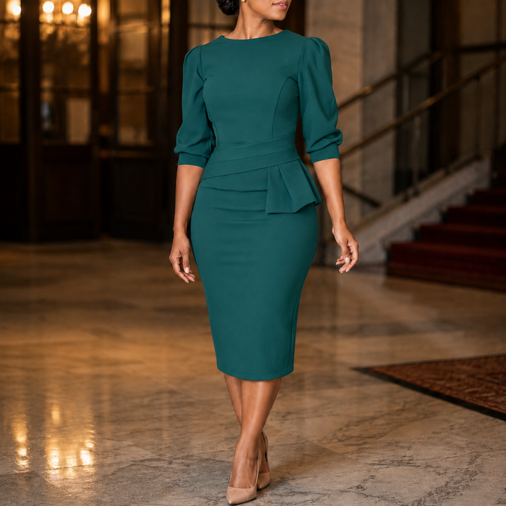 Liora-Claire Peplum Dress