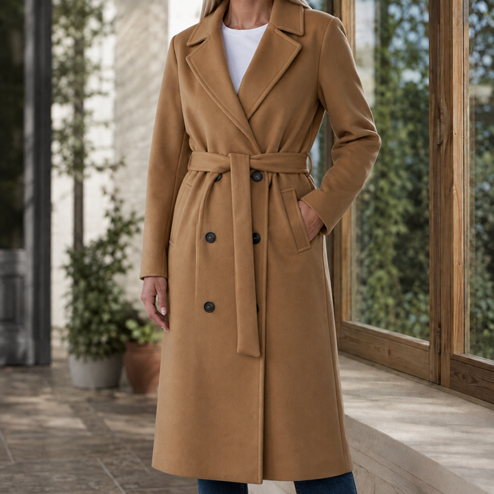 Adele-Grace Belted Overcoat