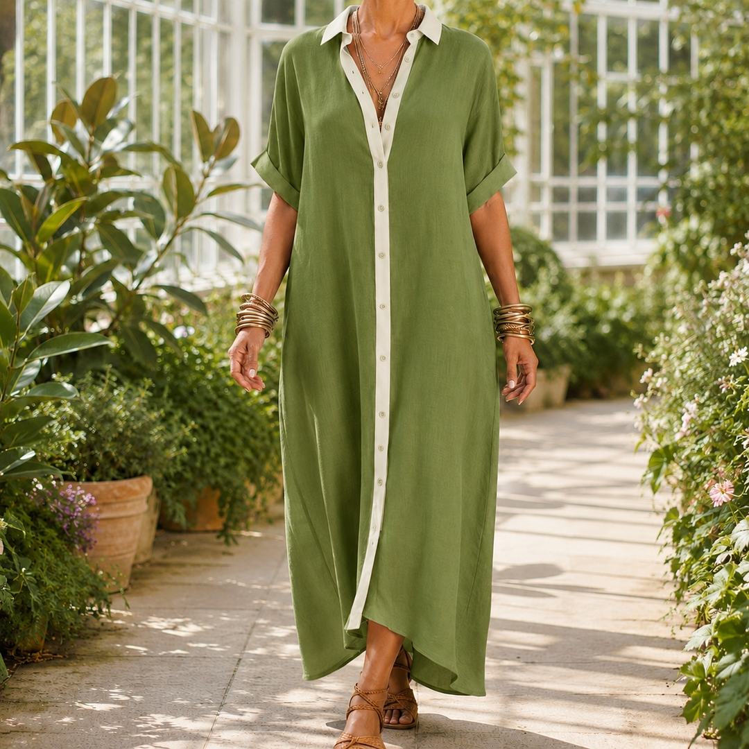 Bianca-Louise Contrast Maxi Dress