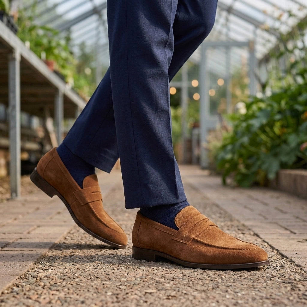 Dario Suede Penny Loafers