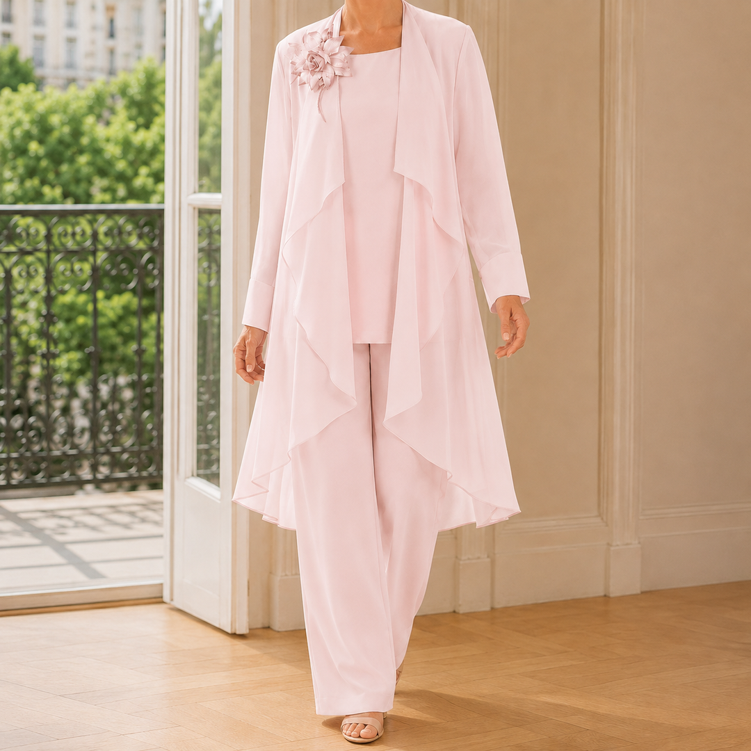 Mina-June Chiffon Pantsuit