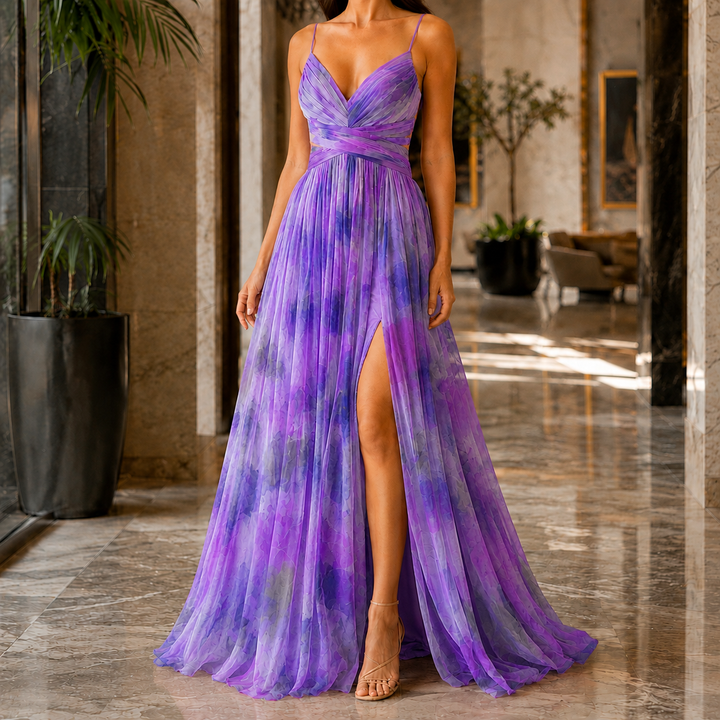 Mina Watercolor Maxi Dress