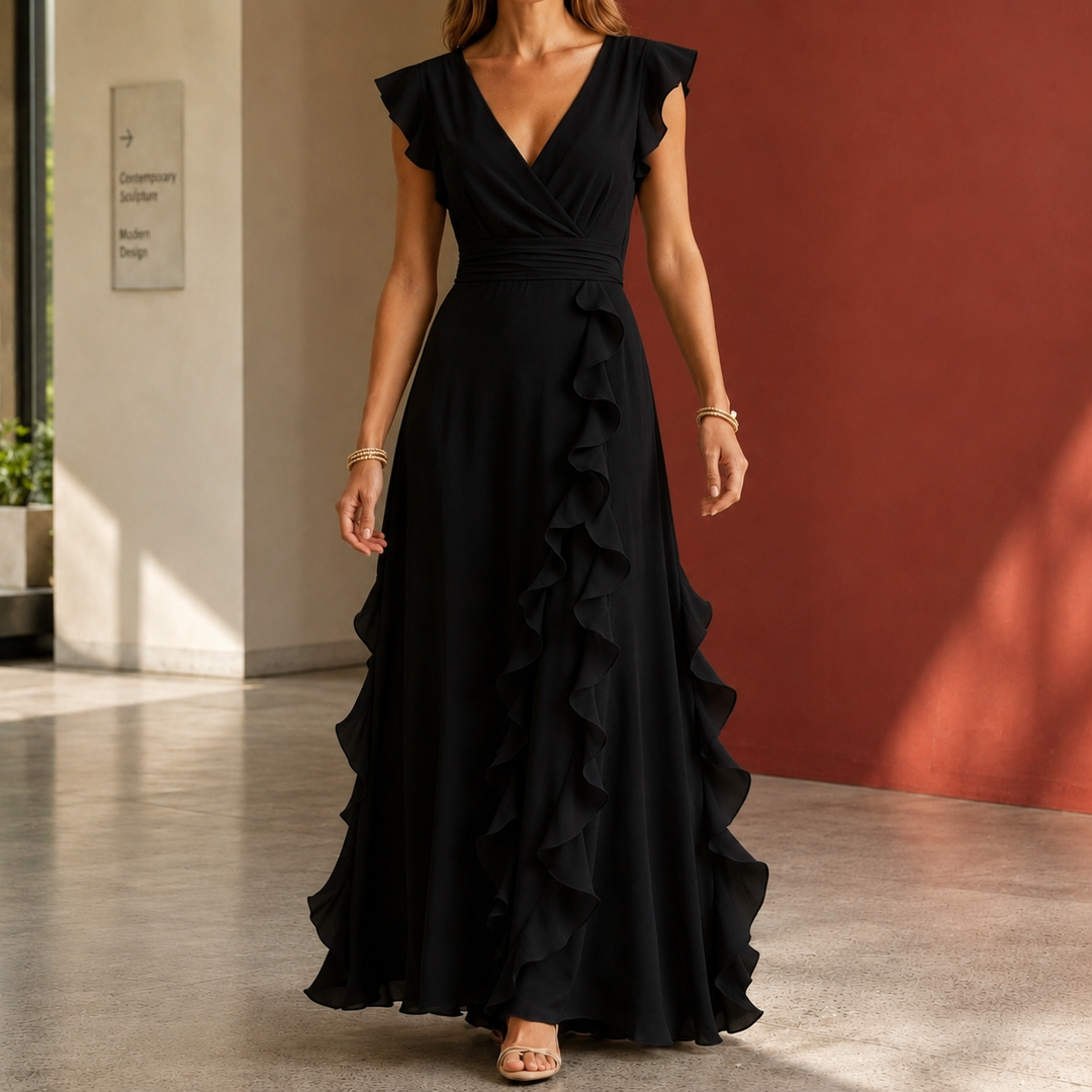 Anais-June Ruffle Maxi Dress
