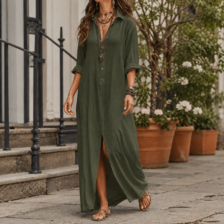 Marcella Maxi Shirt Dress