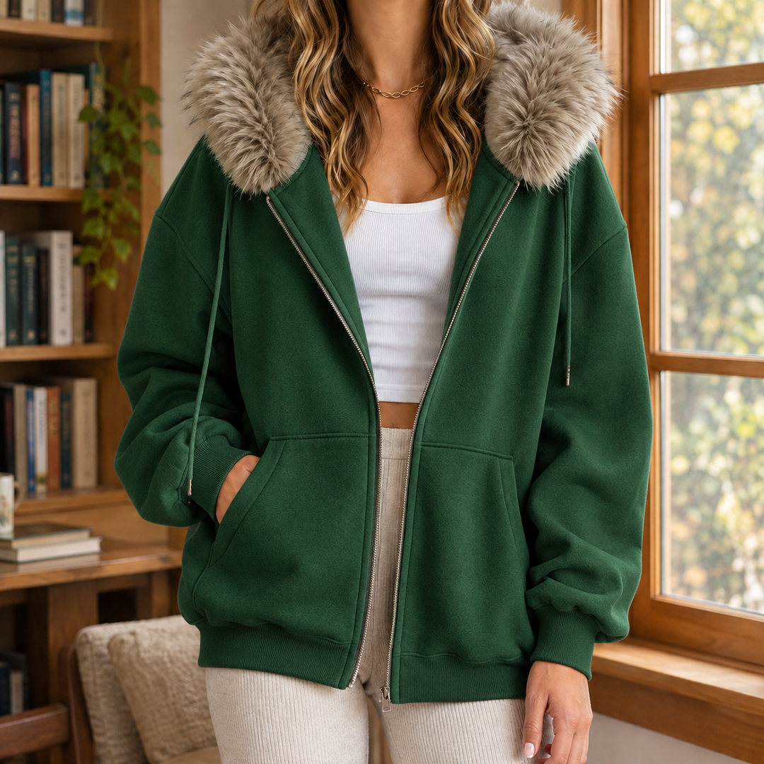 Ardith Fur Trim Hoodie