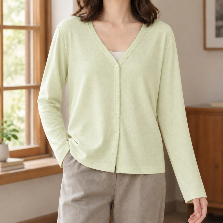 Hyacinth Button Front Cardigan