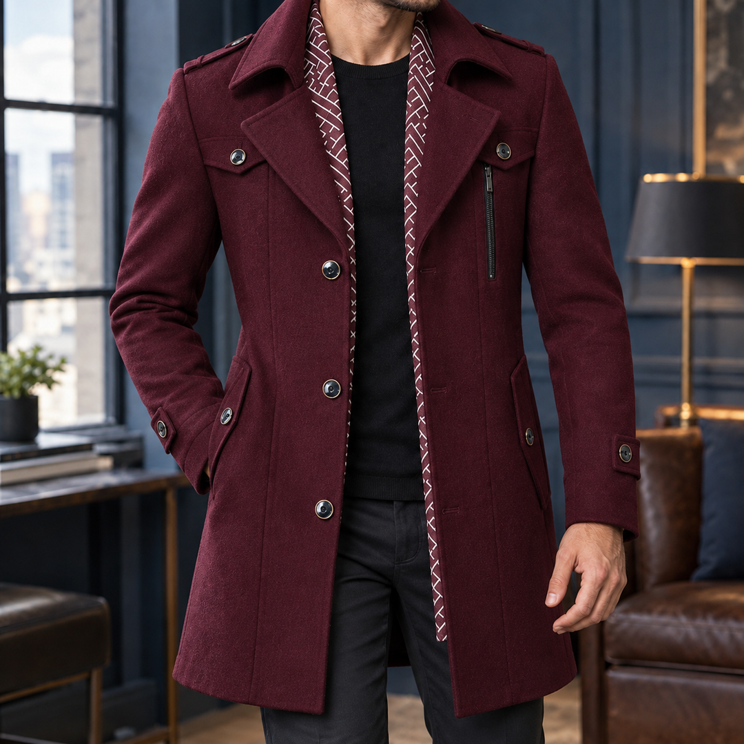 Gaspard Tailored Wool Coat