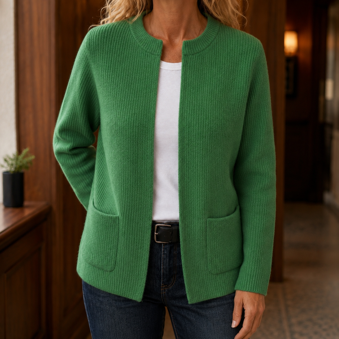 Livia-Grace Ribbed Cardigan