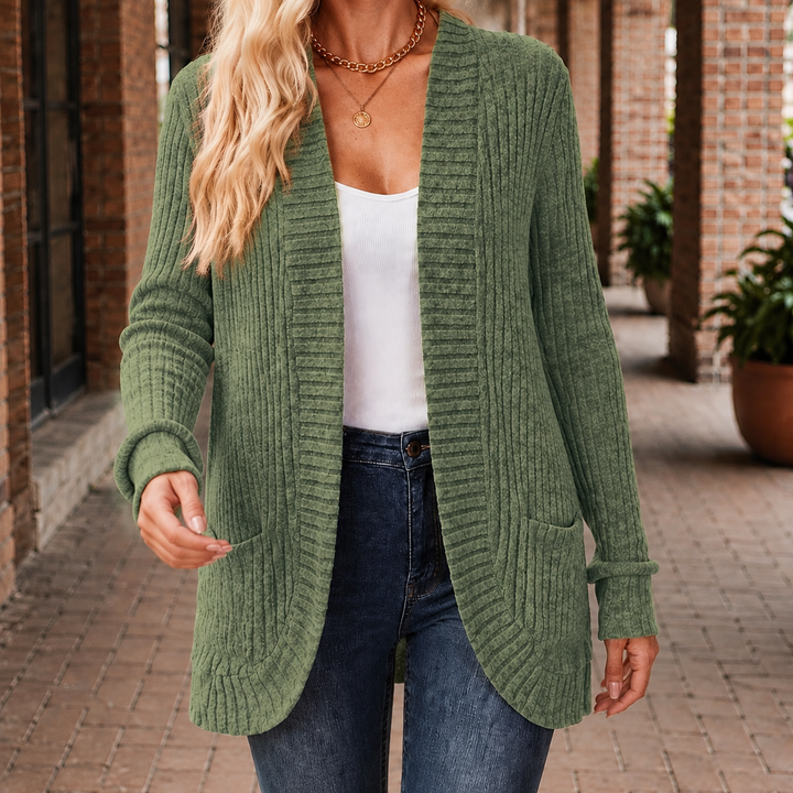 Grace-Kate Ribbed Cardigan