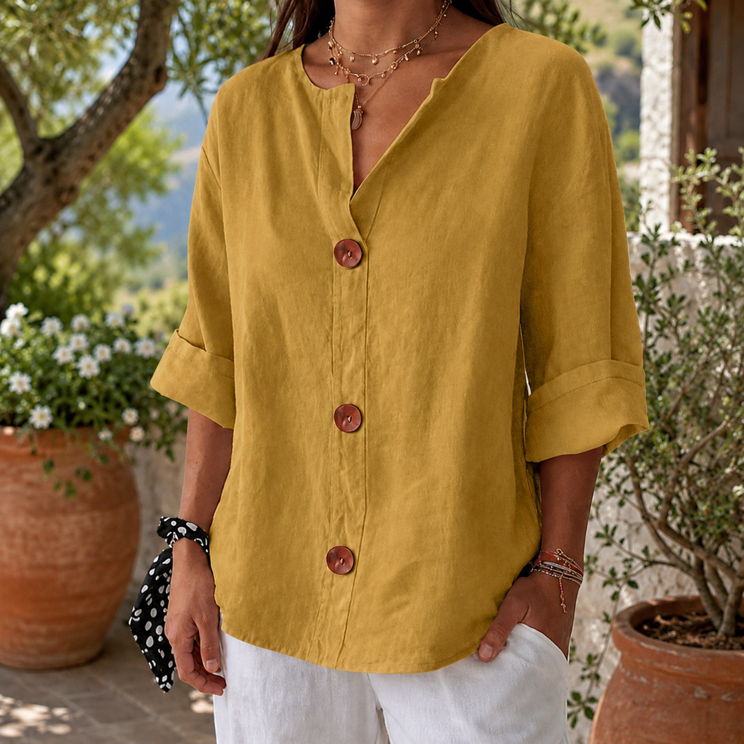 Penelope-Sage Relaxed Blouse