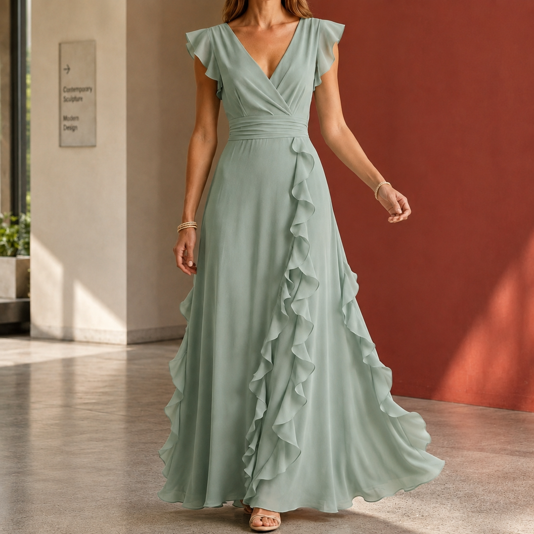 Anais-June Ruffle Maxi Dress