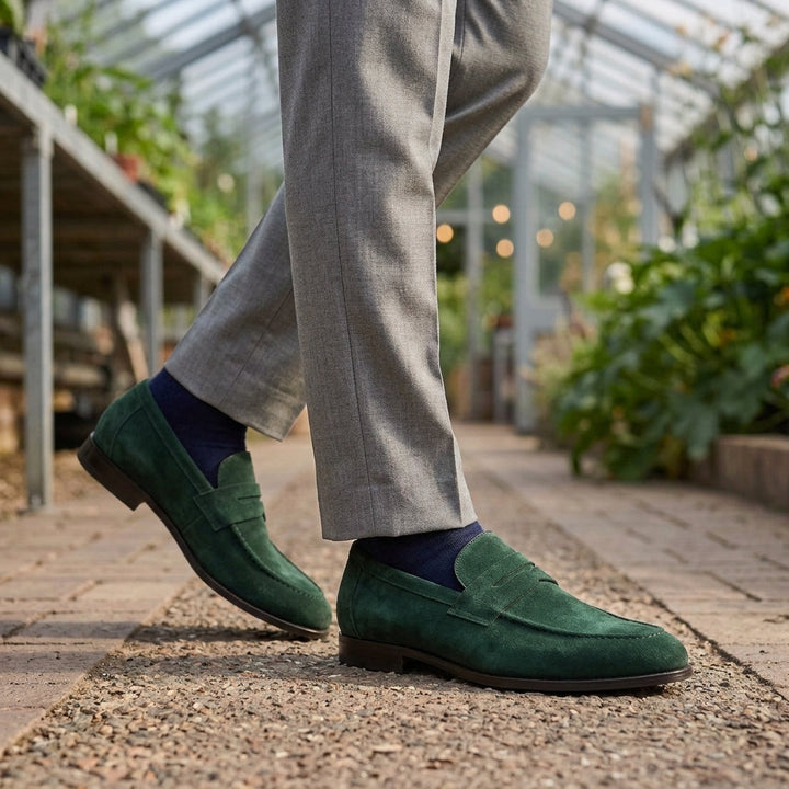Dario Suede Penny Loafers