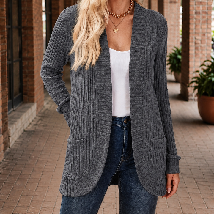 Grace-Kate Ribbed Cardigan